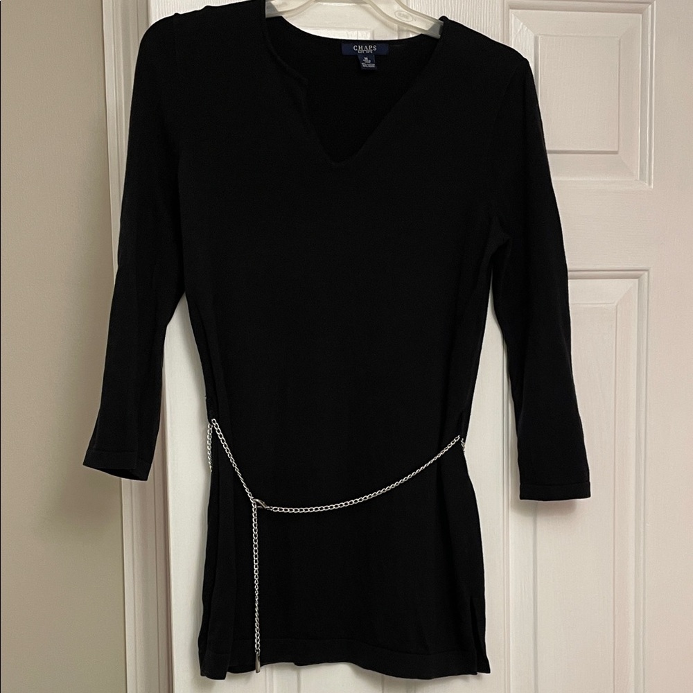 Chaps Charcoal V-Neck Sweater
